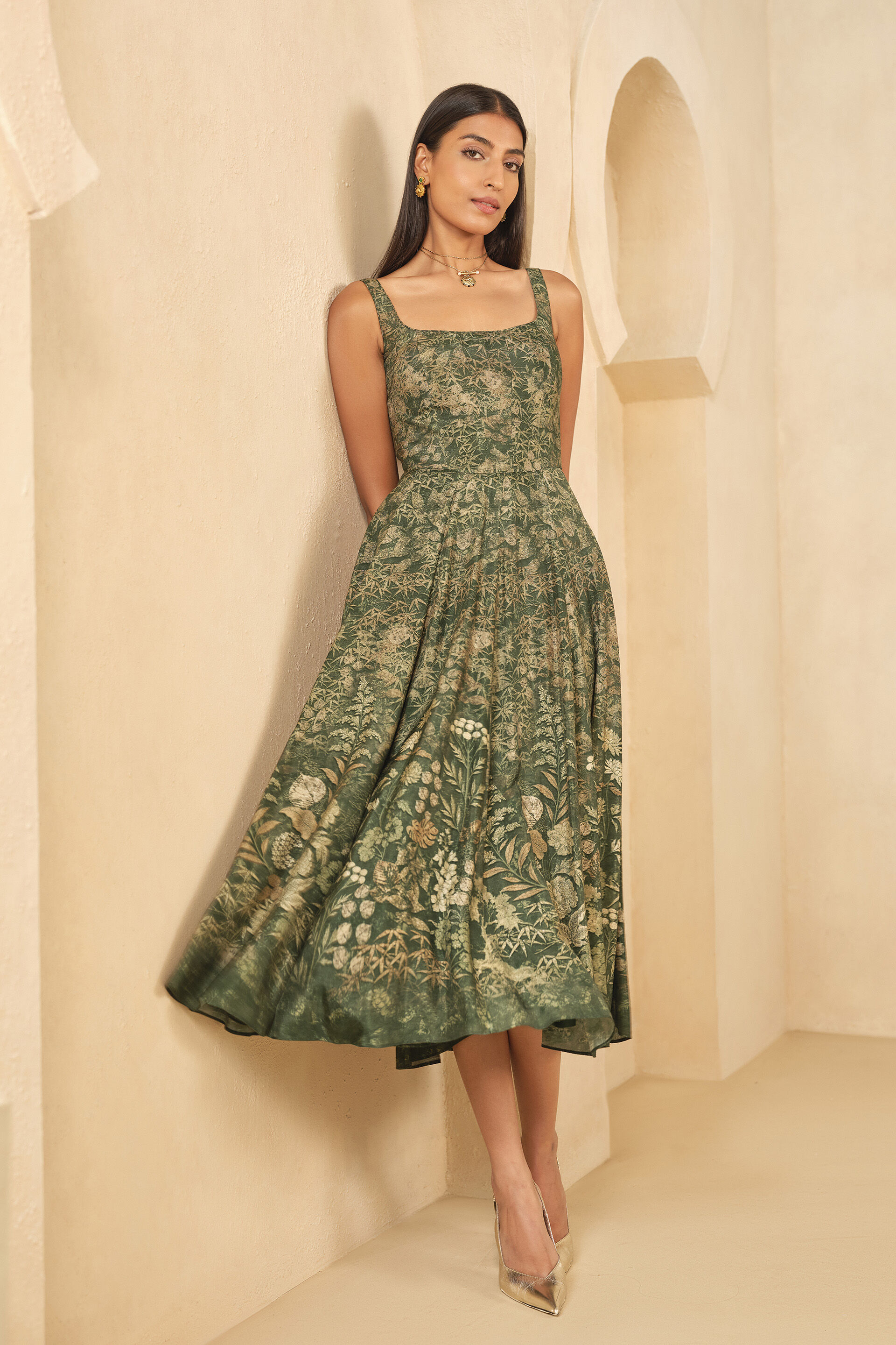 Akila Dress - Dress, Green, image 3